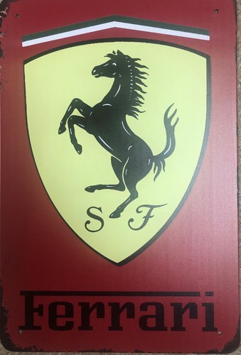 Ferrari blechschild ross pferd - ross,
